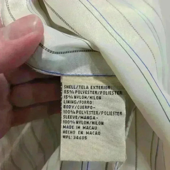 Vtg Aberdeen Collection Mens Sz M Long Sleeve Orange Windbreaker Y2K Normcore - Picture 14 of 14